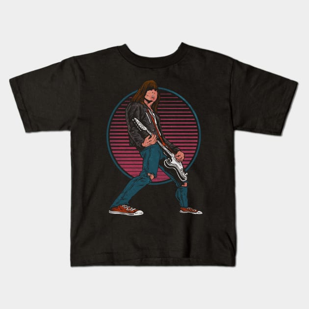 GO JOHNNY GO Kids T-Shirt by joeyjamesartworx